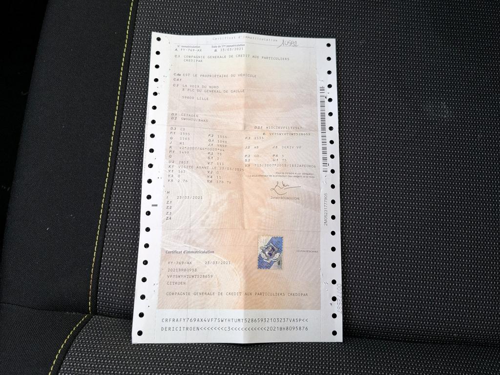 Citroen C3 SOCIETE BLUEHDI 100 S&S BVM6 FEEL BUSINESS R 2021