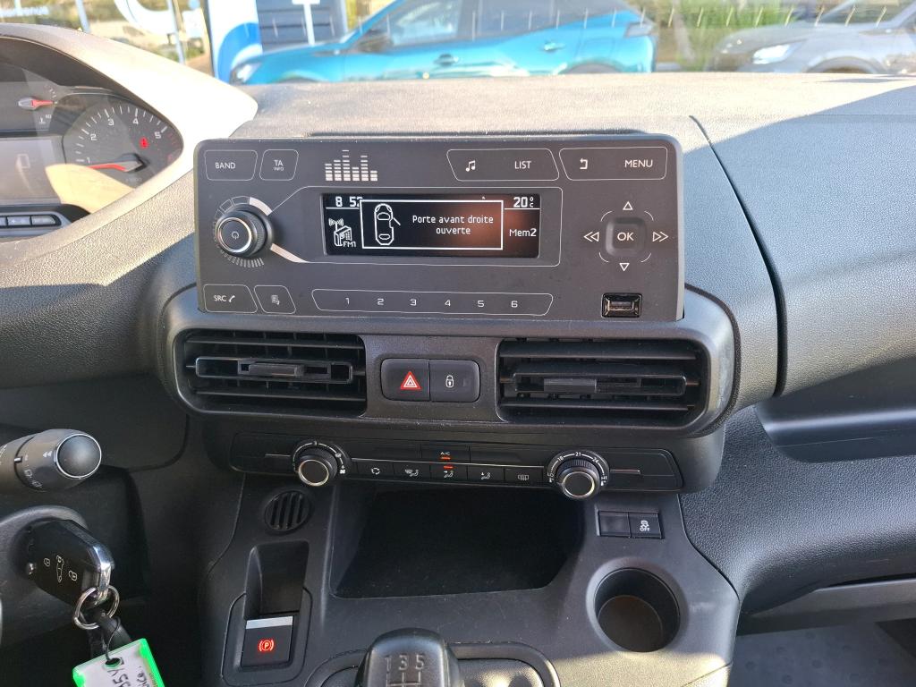Peugeot PARTNER FOURGON STANDARD 650 KG BLUEHDI 75 BVM5 PREMIUM 2020