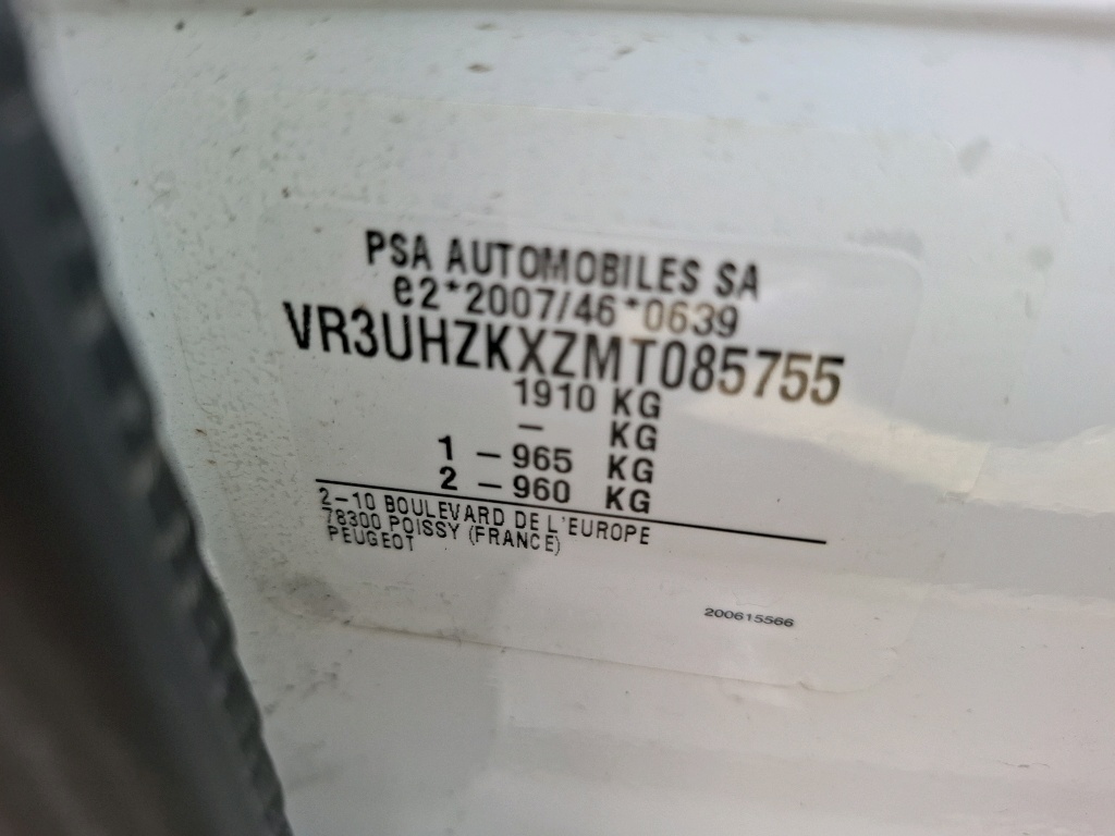 Peugeot 208 ELECTRIQUE 50 KWH 136 ACTIVE BUSINESS R 2021