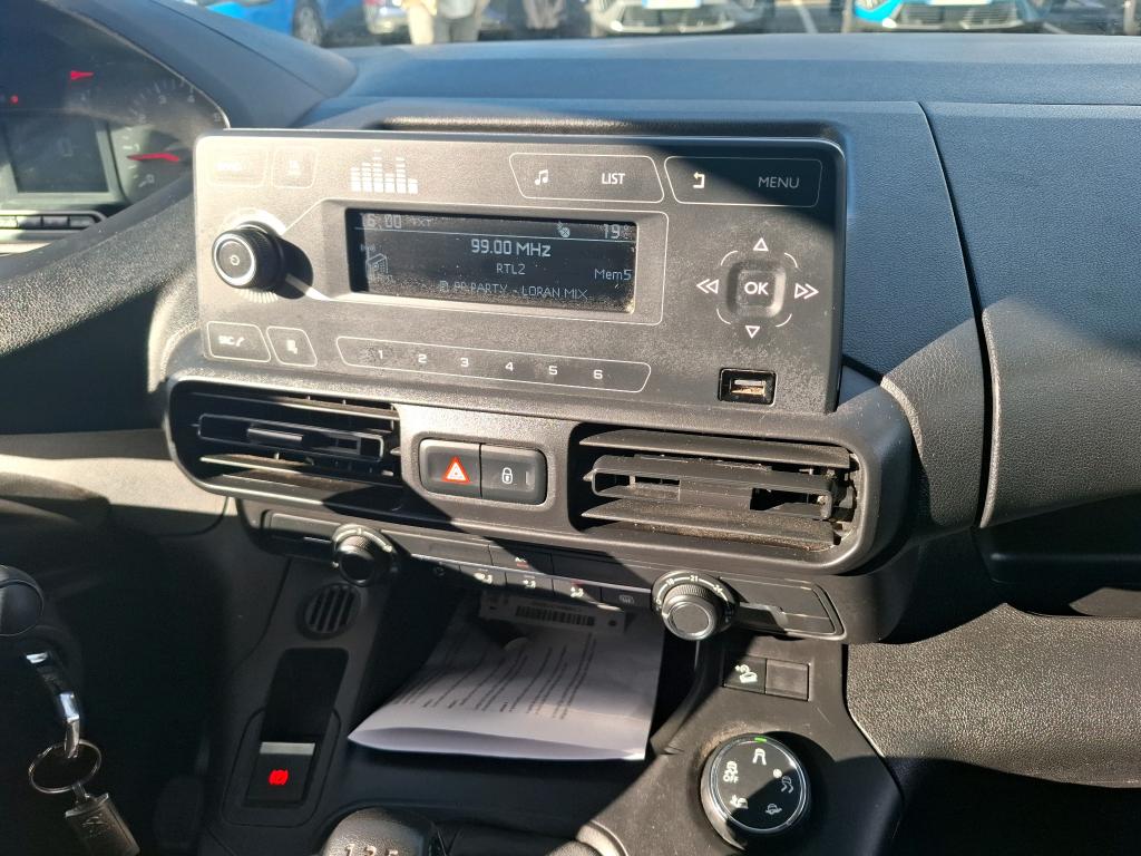 Peugeot PARTNER FOURGON STANDARD 1000 KG BLUEHDI 100 S&S BVM5 GRIP 2020