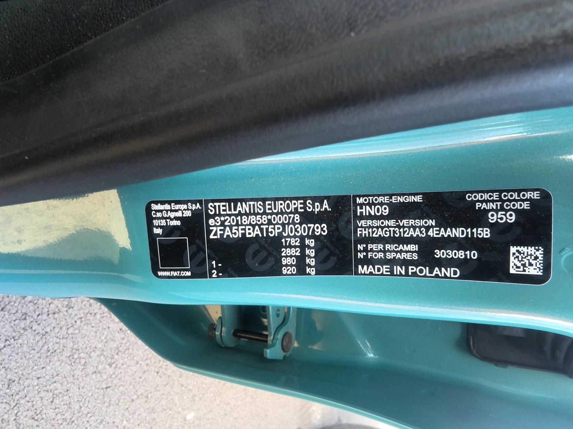 FIAT 600 1.2 Hybrid 136ch DCT6  2024