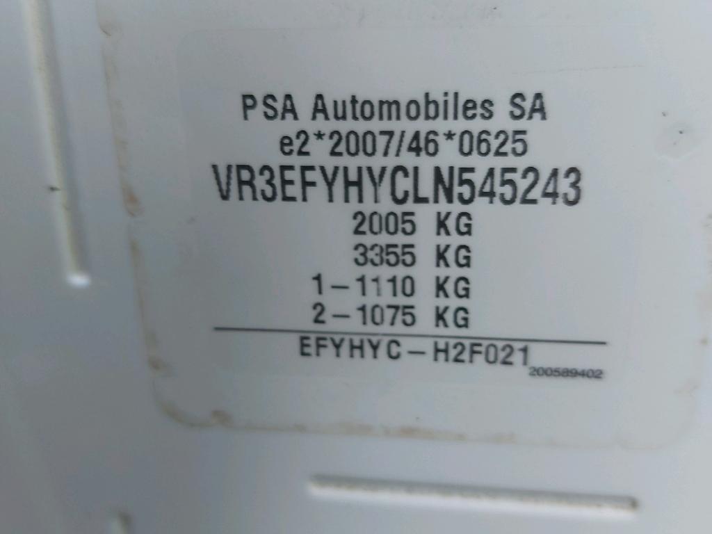 Peugeot PARTNER FOURGON STANDARD 650 KG BLUEHDI 100 S&S BVM5 PREMIUM 2020