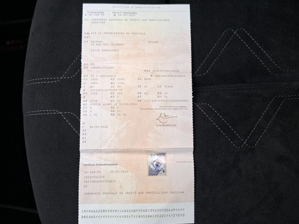 DS DS7 Crossback Hybride E-Tense 225 EAT8 Performance Line+ 2022