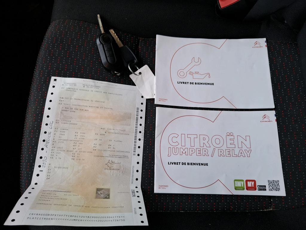 Citroen JUMPER PLATEAU CAB 35 L3 BLUEHDi 140 S&S BVM6 CLUB 2022