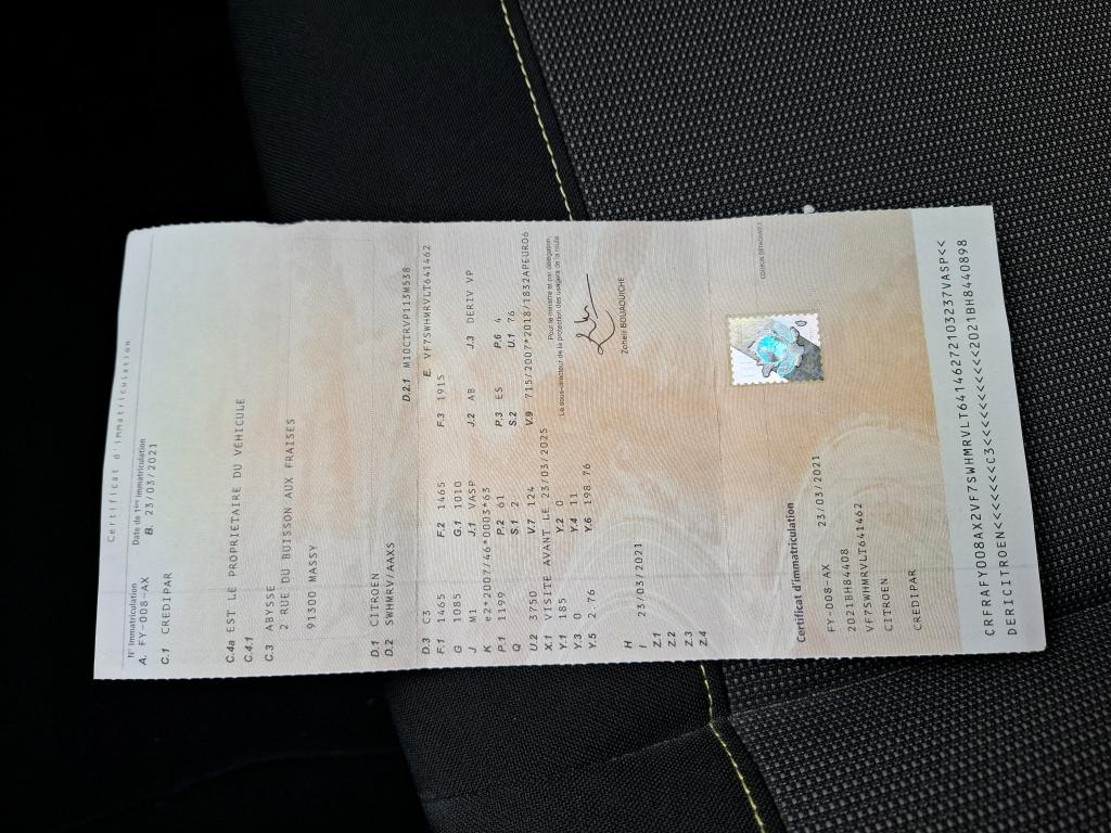 Citroen C3 SOCIETE PURE TECH 83 S&S BVM FEEL NAV 2021
