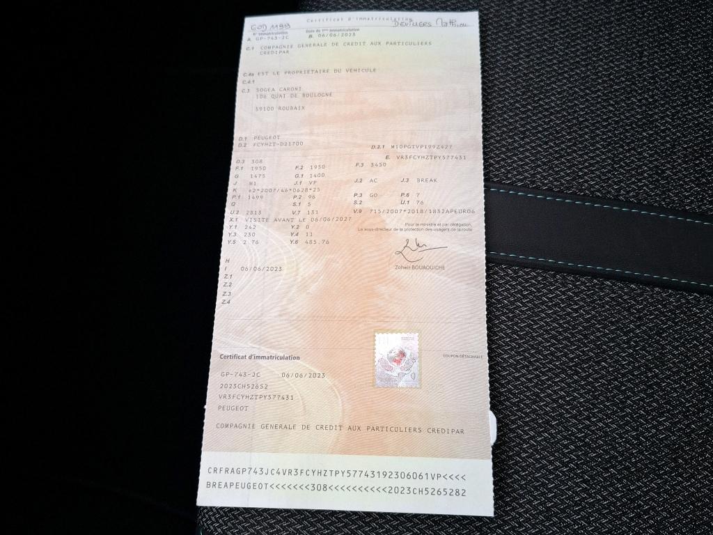 Peugeot 308 SW BlueHDi 130ch S&S EAT8 Allure 2023