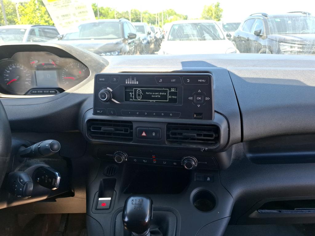Peugeot PARTNER FOURGON STANDARD 650 KG BLUEHDI 100 S&S BVM6 PREMIUM 2022