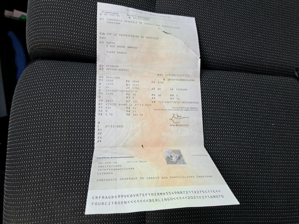 Citroen BERLINGO VAN M 650 BLUEHDI 130 S&S EAT8 DRIVER 2021