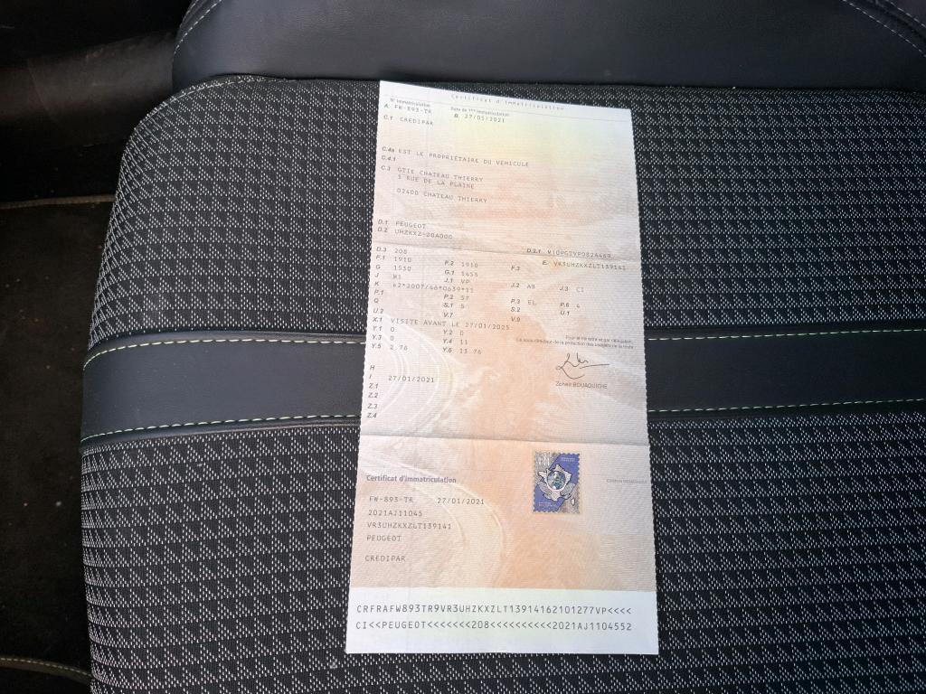 Peugeot 208 Electrique 50 kWh 136ch GT Line 2021