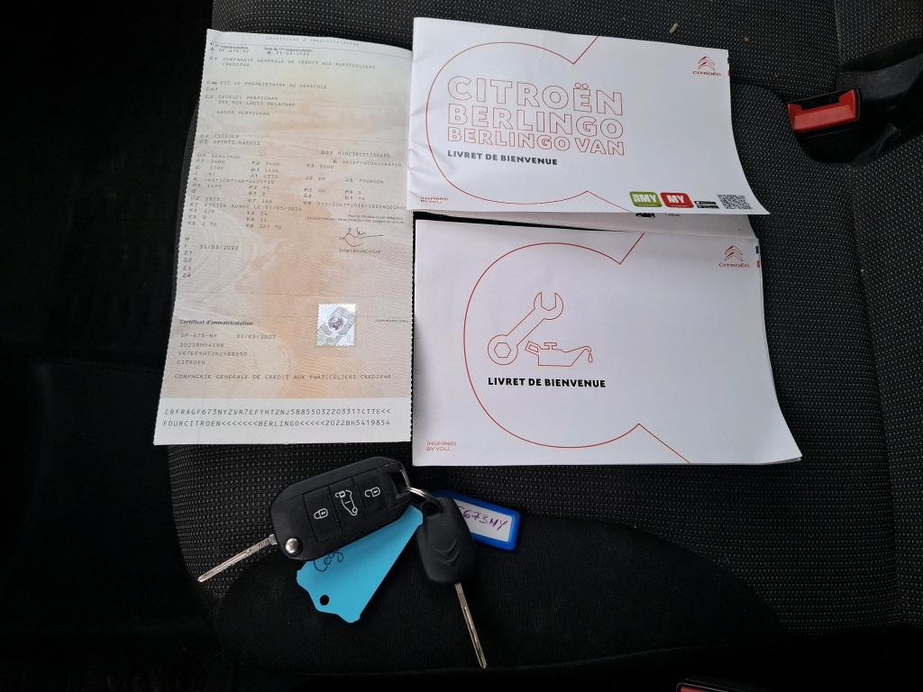 Citroen BERLINGO VAN XL 950 BLUEHDI 100 S&S BVM6 DRIVER 2022