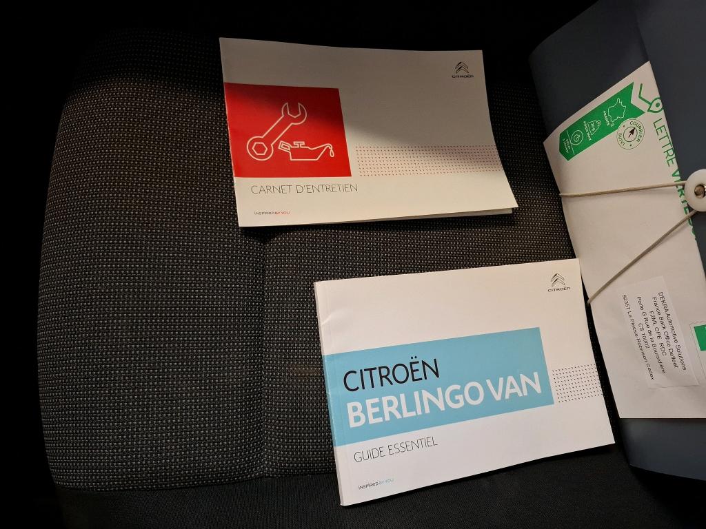 Citroen BERLINGO VAN M 650 BLUEHDI 100 S&S CLUB 2019