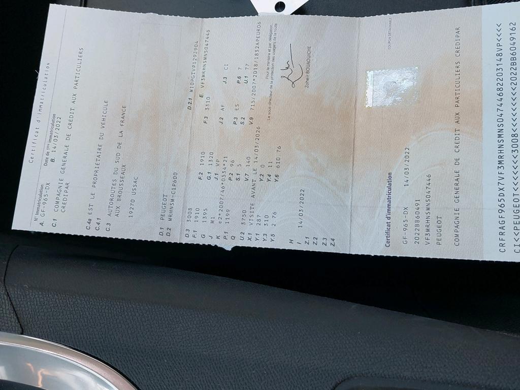 Peugeot 3008 Puretech 130ch S&S BVM6 Allure Pack 2022