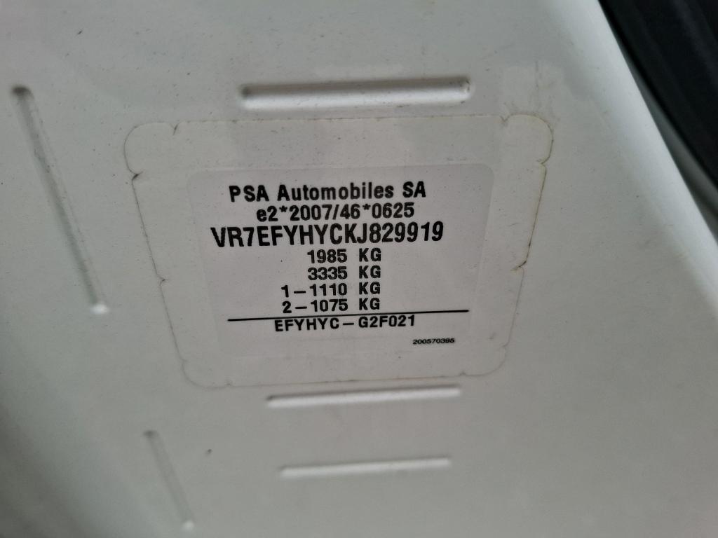 Citroen BERLINGO VAN M 650 BLUEHDI 100 S&S BVM5 CLUB 2019