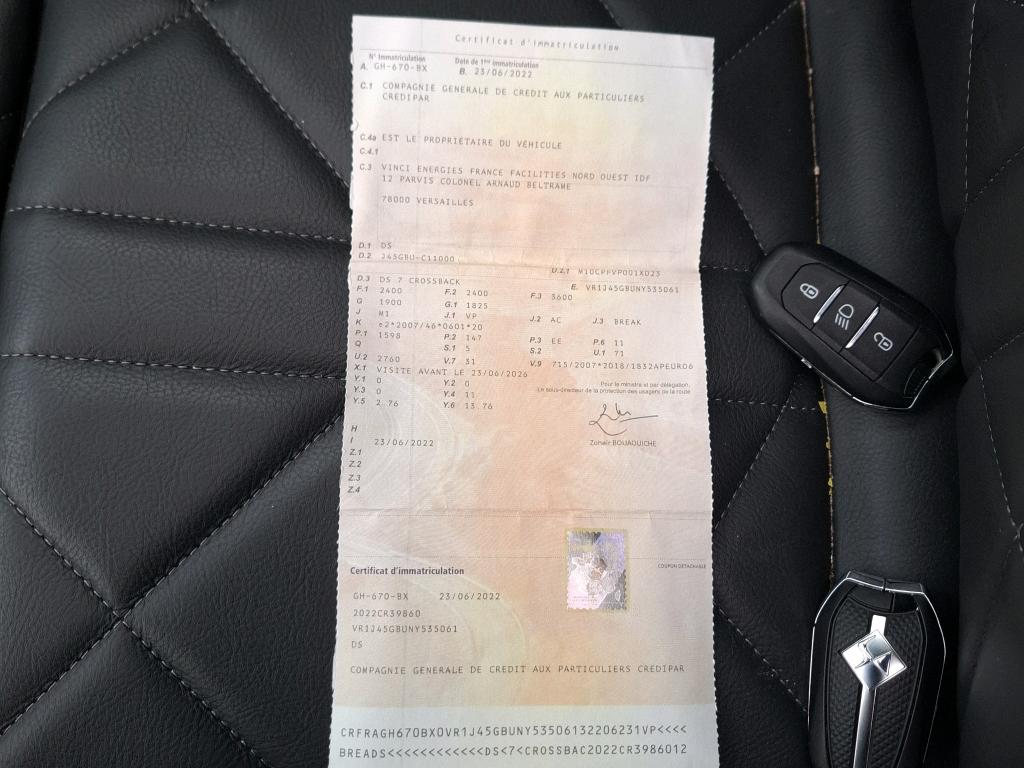 DS DS7 Crossback Hybride E-Tense 300 EAT8 4x4 Bastille+ 2022