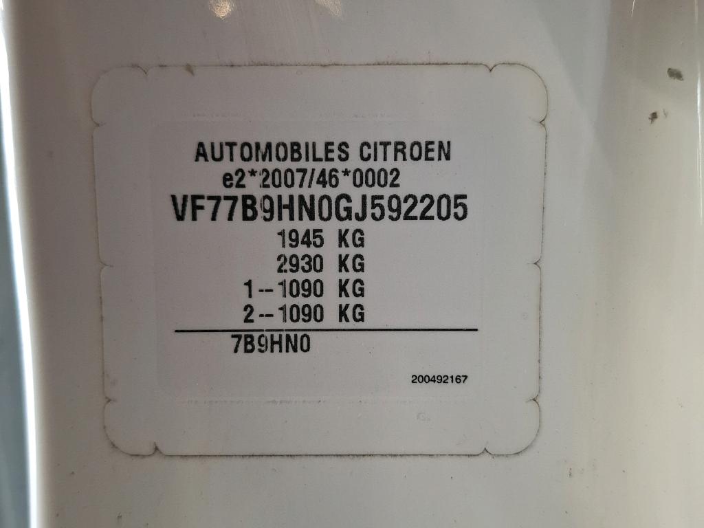 Citroen BERLINGO 20 L1 HDi 75 BUSINESS 2016