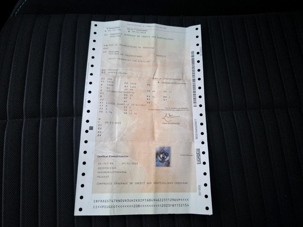 Peugeot 208 Electrique 50 kWh 136ch Style 2023