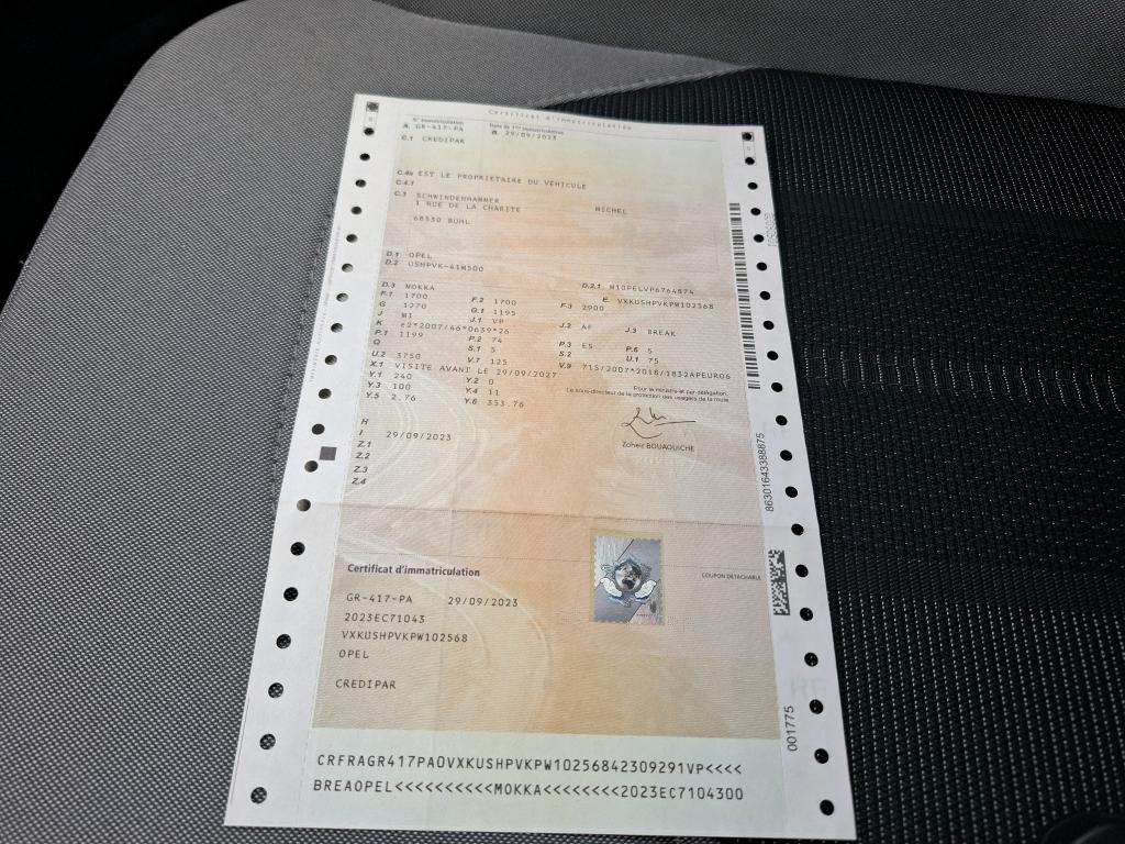 Opel Mokka 1.2 Turbo 100 ch BVM6 Elegance 2023