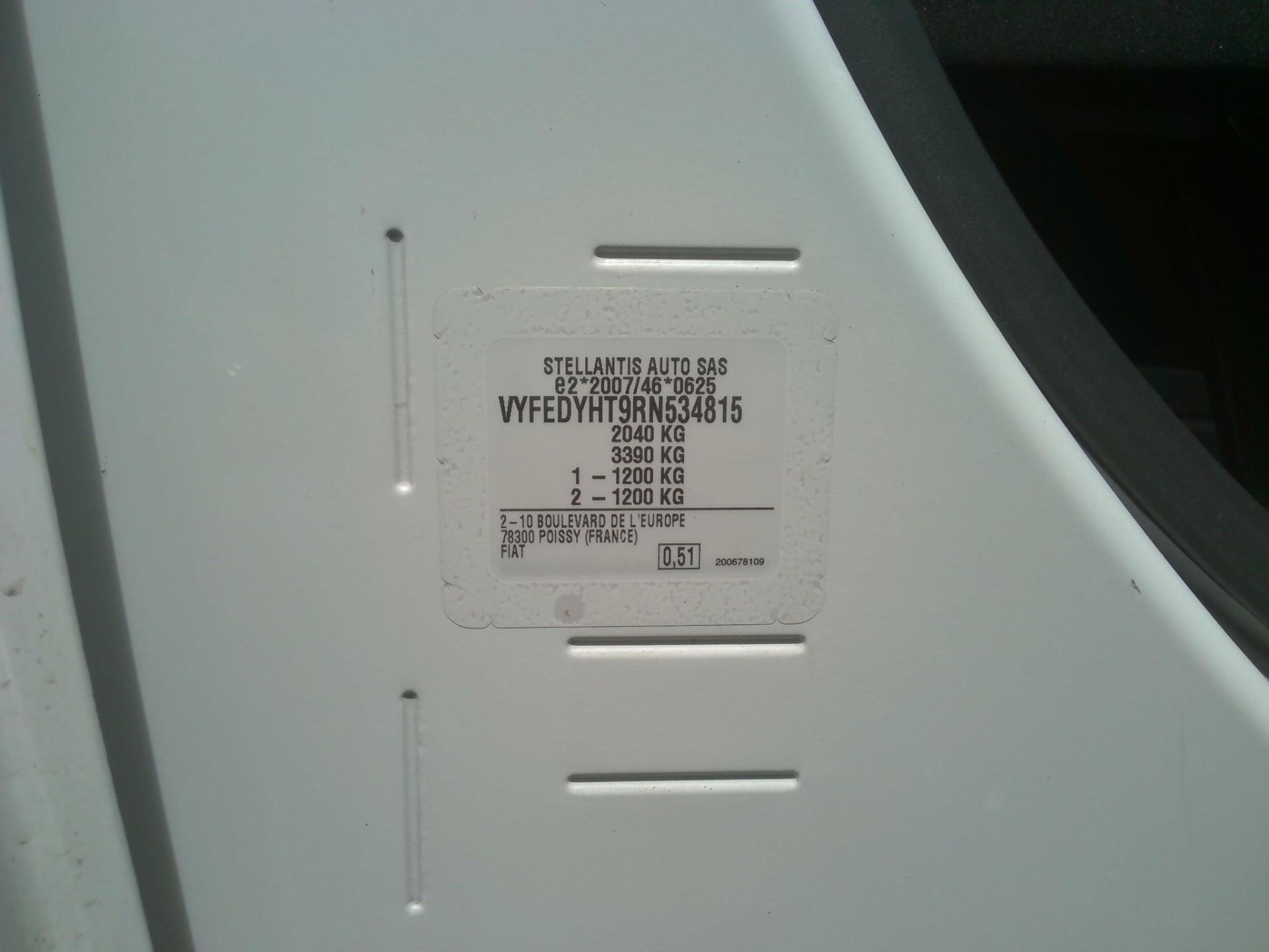 FIAT DOBLO FOURGON TAILLE M 650 KG BLUEHDI 100 S&S BVM6 2024