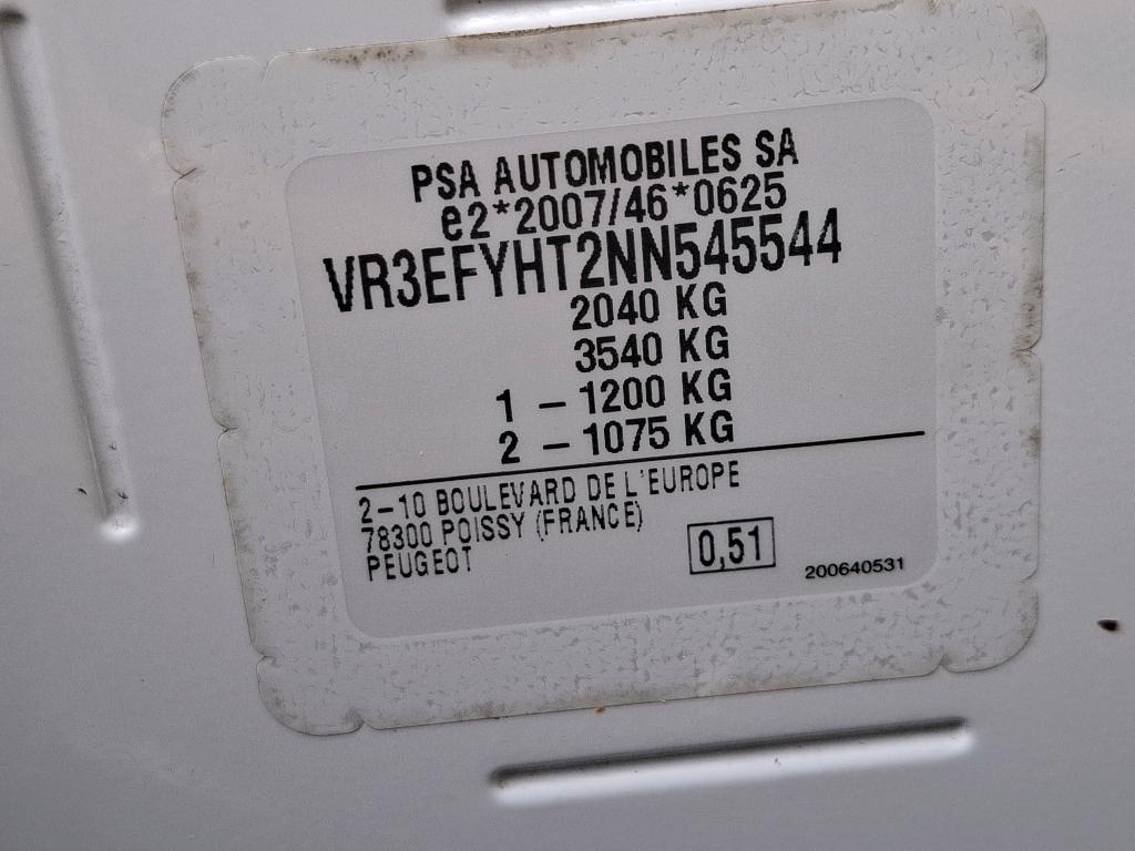 Peugeot PARTNER FOURGON STANDARD 650 KG BLUEHDI 100 S&S BVM6 ASPHALT 2022