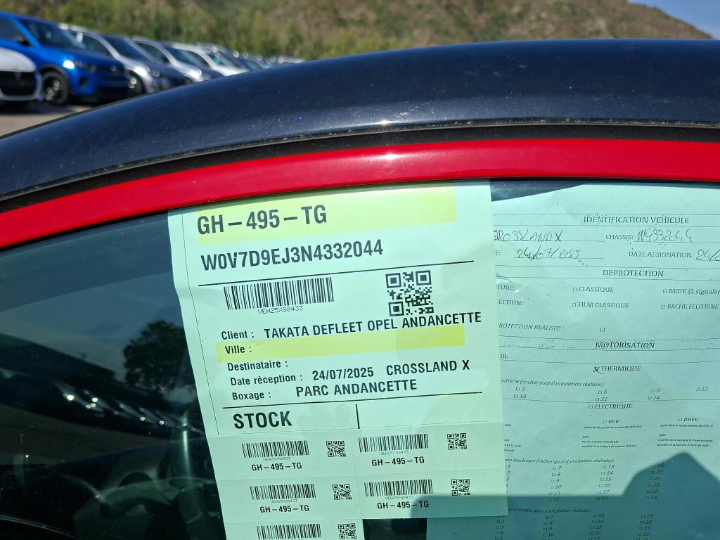 Opel Crossland 1.5 D 120 ch BVA6 GS Line 2022