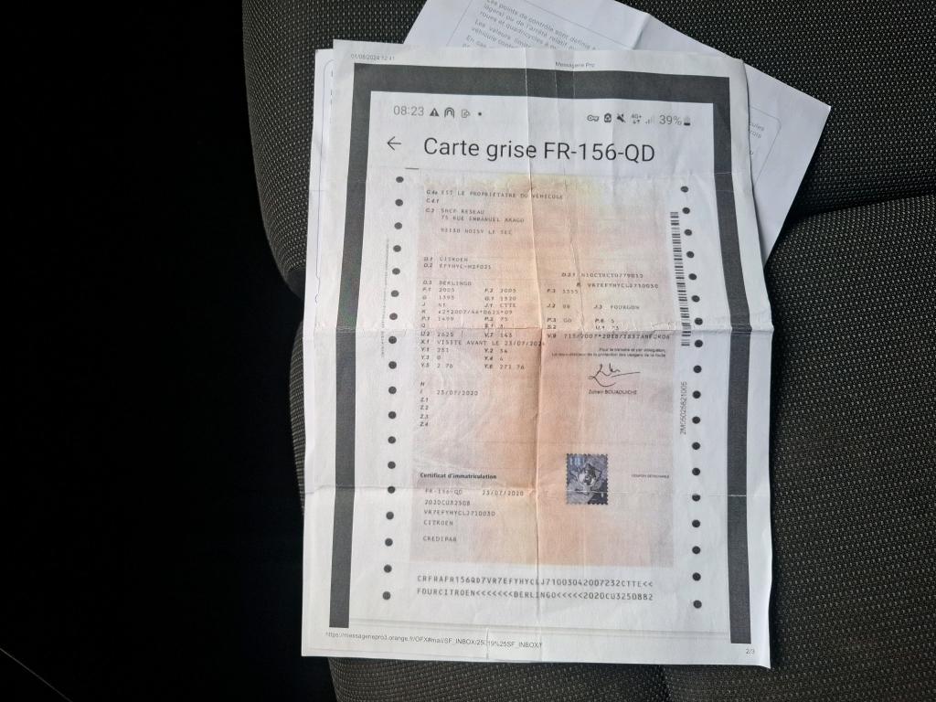Citroen BERLINGO VAN M 650 BLUEHDI 100 S&S BVM5 CLUB 2020
