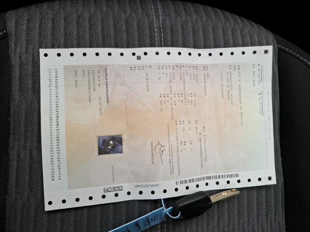 Opel Corsa 1.2 75 ch BVM5 Elegance Business 2022