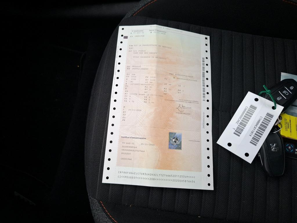 Peugeot 208 Electrique 50 kWh 136ch Active 2020