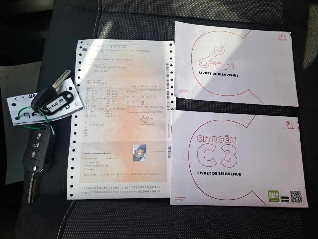 Citroen C3 SOCIETE BLUEHDI 100 S&S BVM6 FEEL NAV 2022