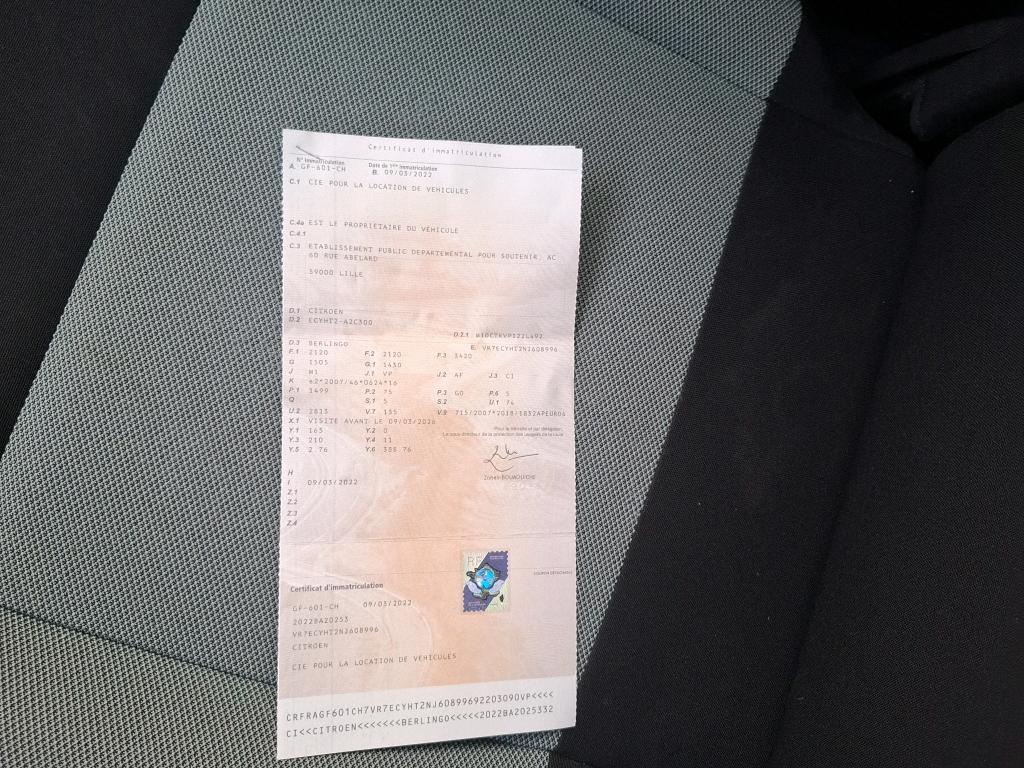 Citroen Berlingo Taille M BlueHDi 100 S&S BVM6 Feel 2022