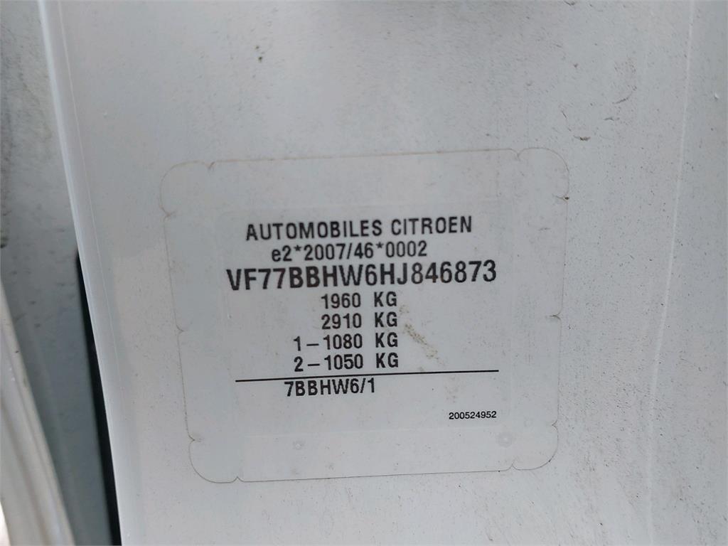 Citroen BERLINGO M BLUEHDI 75 BUSINESS 2017