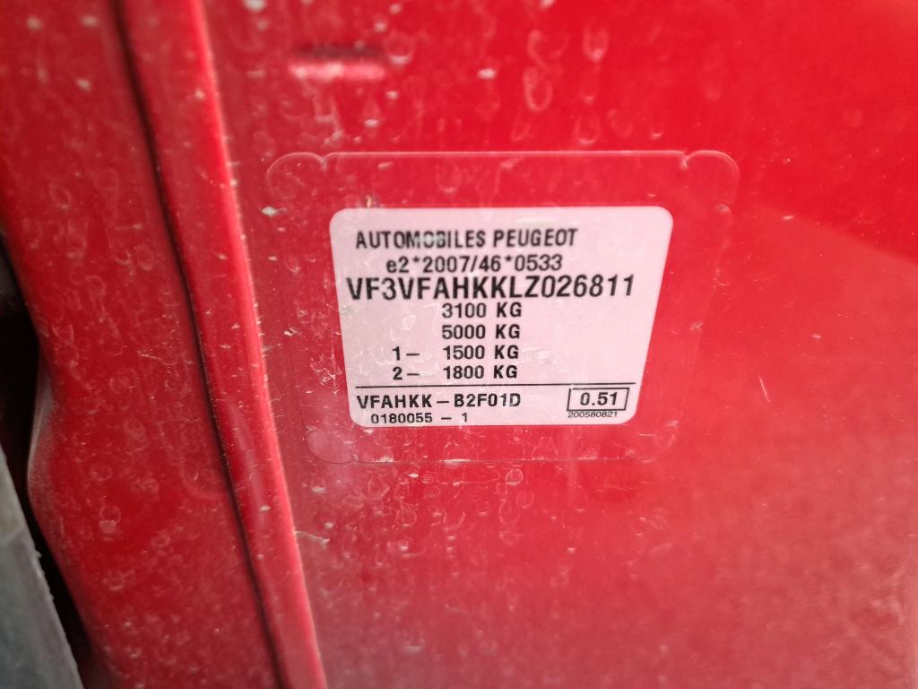 Peugeot EXPERT FGN TOLE STANDARD 2.0 BLUEHDI 120 S&S BVM6 ASPHALT 2020