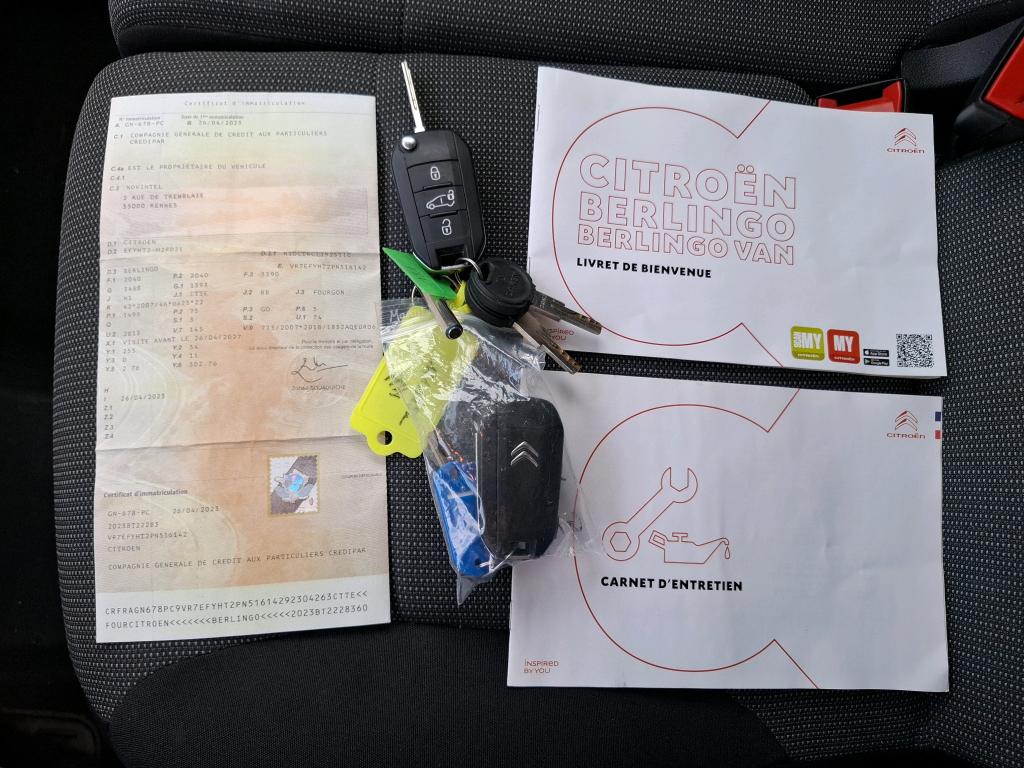 Citroen BERLINGO VAN M 650 BLUEHDI 100 S&S BVM6 2023