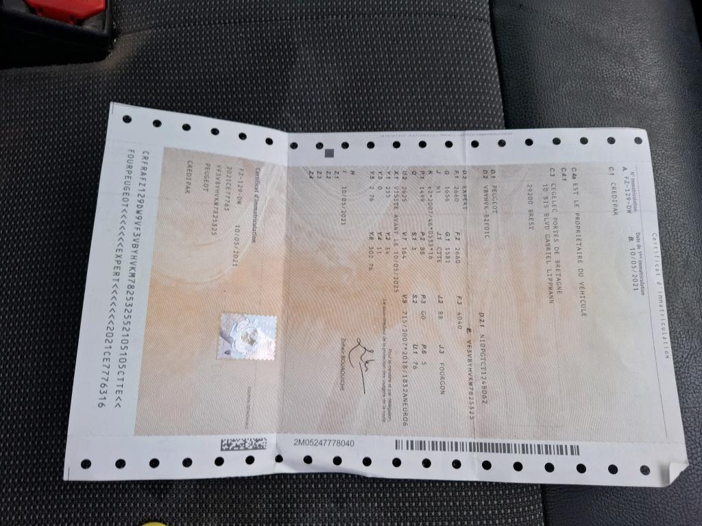 Peugeot EXPERT FGN TOLE STANDARD 1.5 BLUEHDI 120 S&S BVM6 PREMIUM 2021