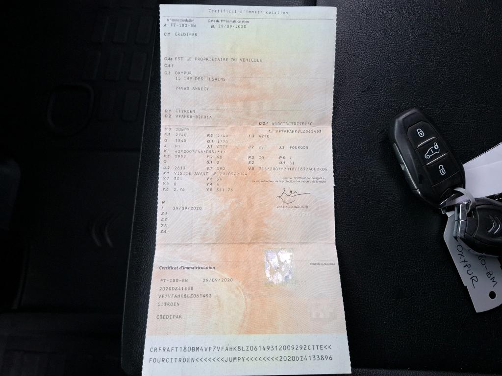 Citroen JUMPY FGN XS BLUEHDI 120 S&S EAT8 CITYVAN 2020