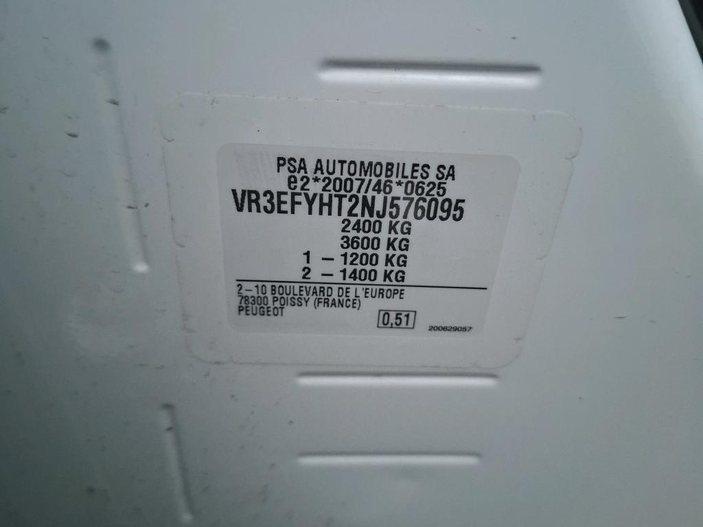 Peugeot PARTNER FOURGON LONG 950 KG BLUEHDI 100 S&S BVM6 ASPHALT 2022