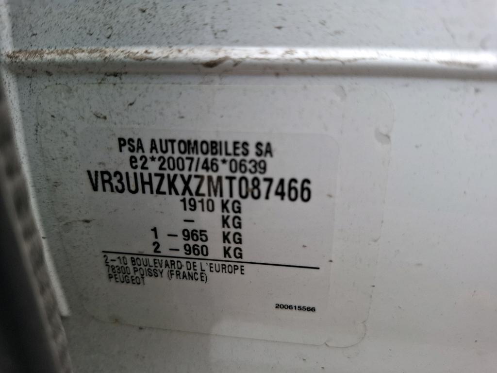 Peugeot 208 ELECTRIQUE 50 KWH 136 ACTIVE BUSINESS R 2021