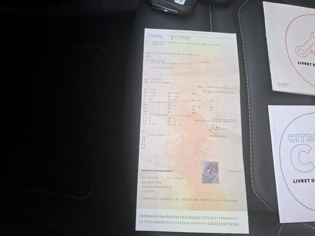Citroen e-C4 136 ch Automatique Shine Pack 2022