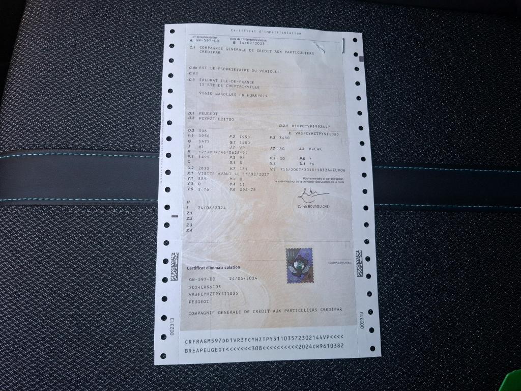 Peugeot 308 SW BlueHDi 130ch S&S EAT8 Allure Pack 2023