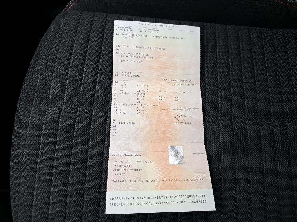 Peugeot 208 ELECTRIQUE 50 KWH 136 ACTIVE BUSINESS R 2020