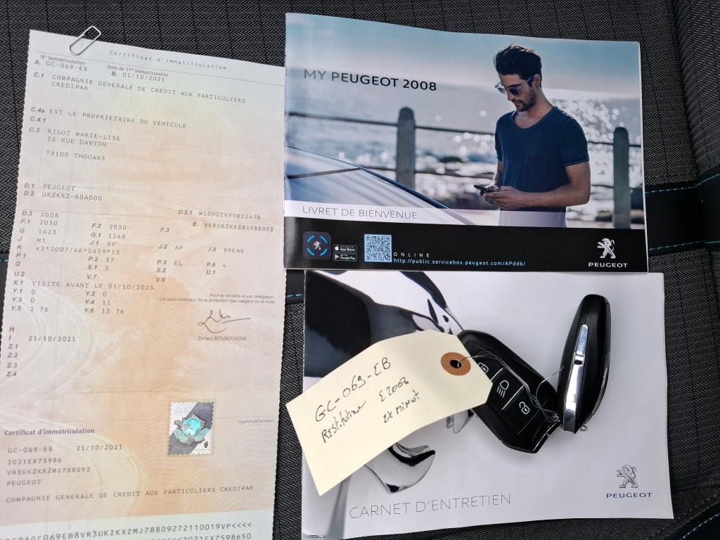 Peugeot 2008 Moteur électrique 136 ch Allure Business 2021
