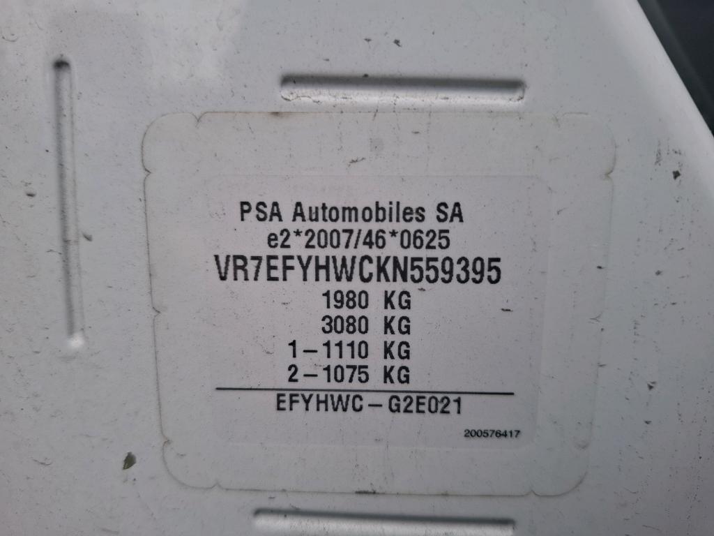 Citroen BERLINGO VAN M 650 BLUEHDI 75 BVM5 CLUB 2019