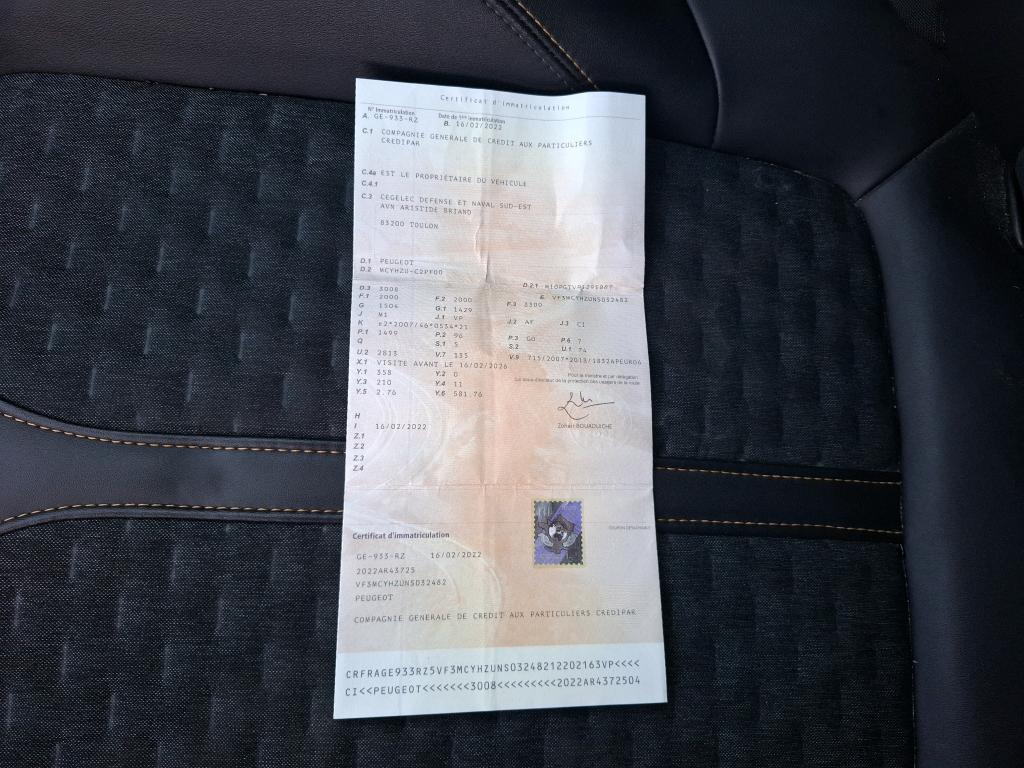 Peugeot 3008 BlueHDi 130ch S&S EAT8 Roadtrip 2022