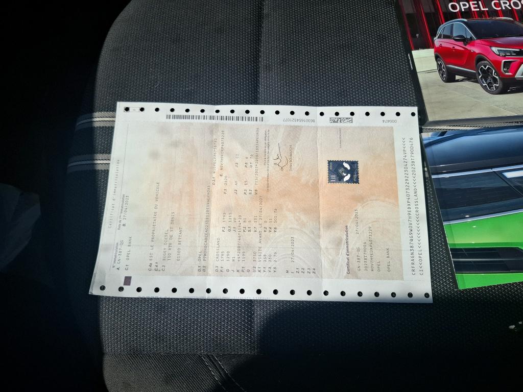 Opel Crossland 1.2 Turbo 110 ch BVM6 Elegance 2023