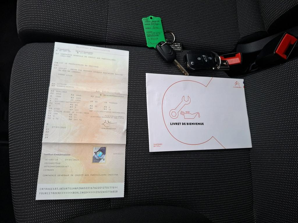 Citroen BERLINGO VAN M 650 PURETECH 110 S&S BVM6 CLUB 2022