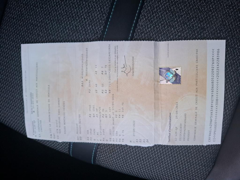 Peugeot 308 BlueHDi 130ch S&S EAT8 Allure 2022