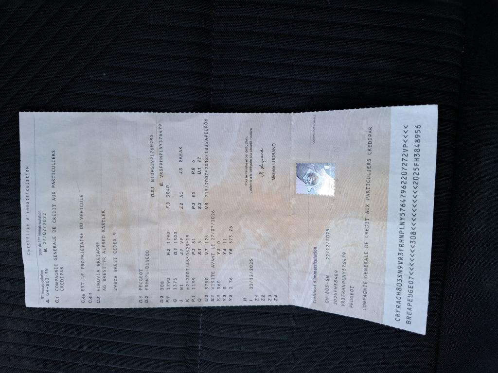 Peugeot 308 SW PureTech 110ch S&S BVM6 Active Pack 2022