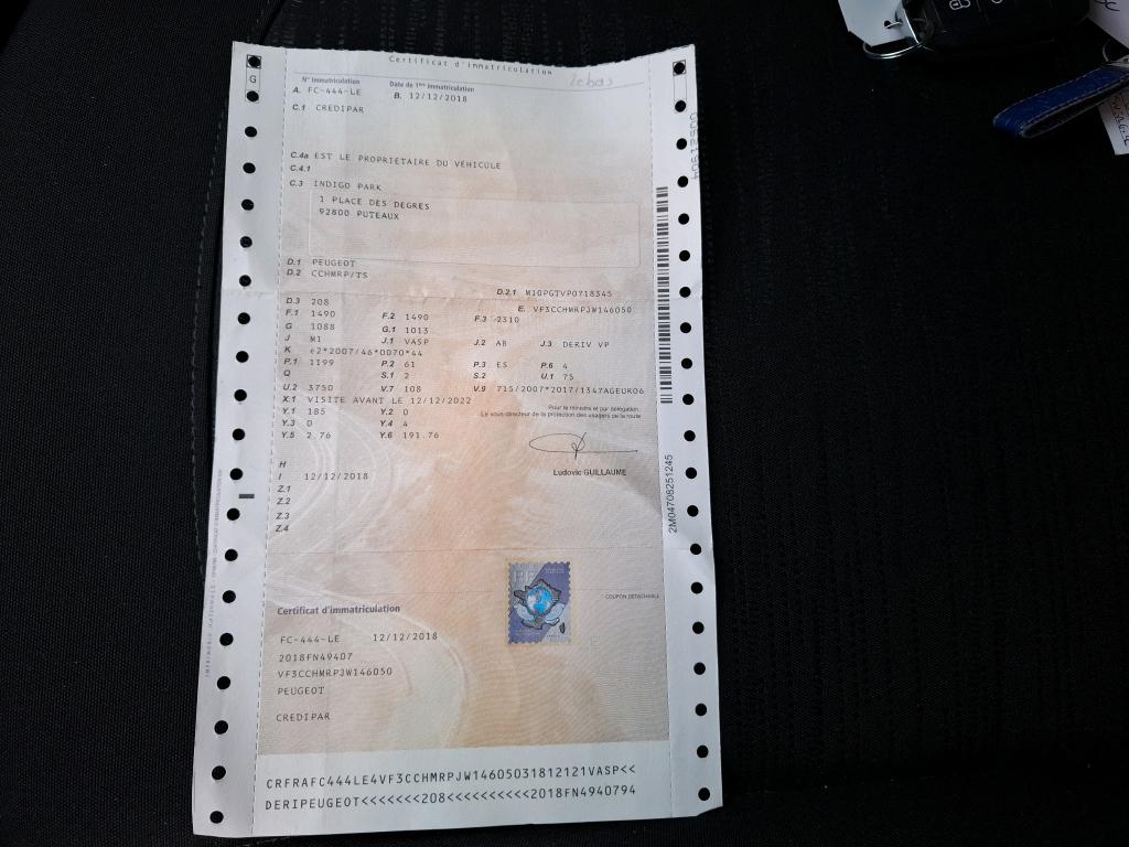 Peugeot 208 AFFAIRE PURETECH 82 S&S BVM5 PREMIUM PACK 2018