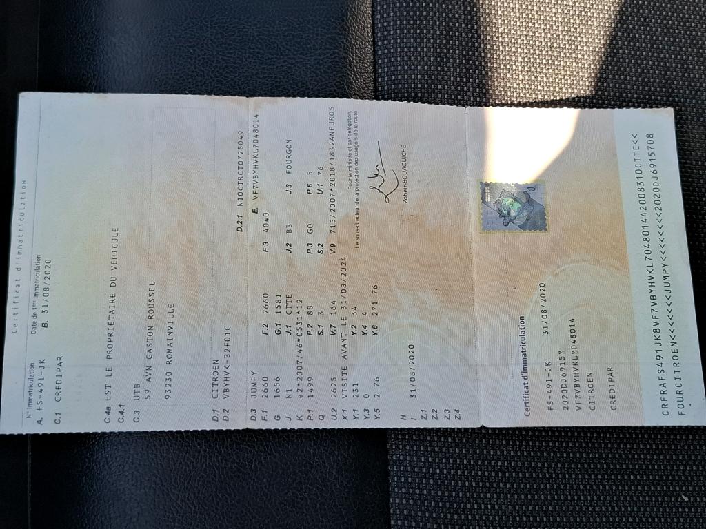 Citroen JUMPY FGN M BLUEHDI 120 S&S BVM6 DRIVER 300 NM 2020