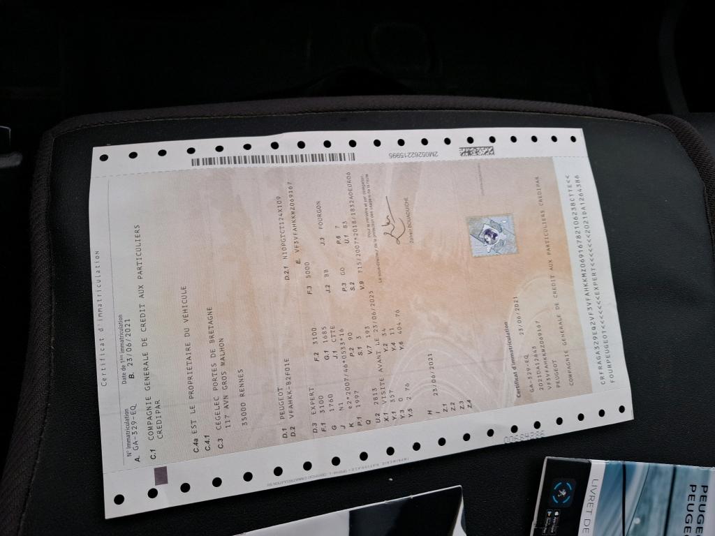 Peugeot EXPERT FGN TOLE LONG 2.0  BLUEHDI 120 S&S BVM6 PREMIUM 2021