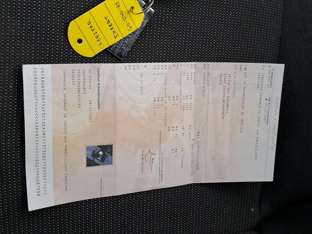 Peugeot EXPERT FGN TOLE LONG ELECTRIQUE 75KWH 136 PREMIUM 2021
